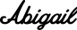 Preview: Abigail - Schriftzug aus Eichenholz