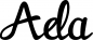 Preview: Ada - Schriftzug aus Eichenholz