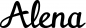 Mobile Preview: Alena - Schriftzug aus Eichenholz