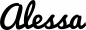 Preview: Alessa - Schriftzug aus Eichenholz