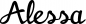 Preview: Alessa - Schriftzug aus Eichenholz