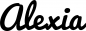Preview: Alexia - Schriftzug aus Eichenholz