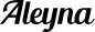 Preview: Aleyna - Schriftzug aus Eichenholz