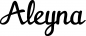 Preview: Aleyna - Schriftzug aus Eichenholz