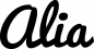 Preview: Alia - Schriftzug aus Eichenholz