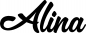 Preview: Alina - Schriftzug aus Eichenholz