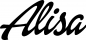 Preview: Alisa - Schriftzug aus Eichenholz