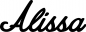 Preview: Alissa - Schriftzug aus Eichenholz