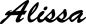 Preview: Alissa - Schriftzug aus Eichenholz