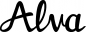 Preview: Alva - Schriftzug aus Eichenholz