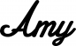 Preview: Amy - Schriftzug aus Eichenholz