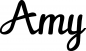 Preview: Amy - Schriftzug aus Eichenholz