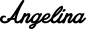 Preview: Angelina - Schriftzug aus Eichenholz