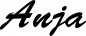 Preview: Anja - Schriftzug aus Eichenholz