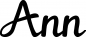 Preview: Ann - Schriftzug aus Eichenholz