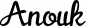 Preview: Anouk - Schriftzug aus Eichenholz