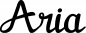 Preview: Aria - Schriftzug aus Eichenholz