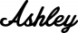Preview: Ashley - Schriftzug aus Eichenholz