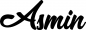 Preview: Asmin - Schriftzug aus Eichenholz