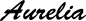 Preview: Aurelia - Schriftzug aus Eichenholz