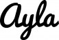 Preview: Ayla - Schriftzug aus Eichenholz