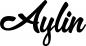 Preview: Aylin - Schriftzug aus Eichenholz