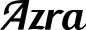 Preview: Azra - Schriftzug aus Eichenholz