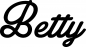 Preview: Betty - Schriftzug aus Eichenholz