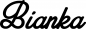 Preview: Bianka - Schriftzug aus Eichenholz