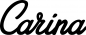 Preview: Carina - Schriftzug aus Eichenholz