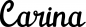Preview: Carina - Schriftzug aus Eichenholz