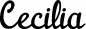 Preview: Cecilia - Schriftzug aus Eichenholz