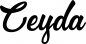 Preview: Ceyda - Schriftzug aus Eichenholz