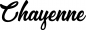 Preview: Chayenne - Schriftzug aus Eichenholz