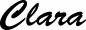 Preview: Clara - Schriftzug aus Eichenholz
