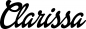 Preview: Clarissa - Schriftzug aus Eichenholz