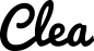Preview: Clea - Schriftzug aus Eichenholz