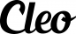 Preview: Cleo - Schriftzug aus Eichenholz