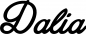 Preview: Dalia - Schriftzug aus Eichenholz