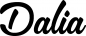 Preview: Dalia - Schriftzug aus Eichenholz