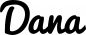 Preview: Dana - Schriftzug aus Eichenholz