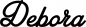 Preview: Debora - Schriftzug aus Eichenholz