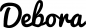 Preview: Debora - Schriftzug aus Eichenholz