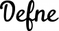 Preview: Defne - Schriftzug aus Eichenholz