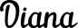 Preview: Diana - Schriftzug aus Eichenholz