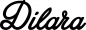Preview: Dilara - Schriftzug aus Eichenholz