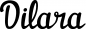 Preview: Dilara - Schriftzug aus Eichenholz