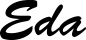 Preview: Eda - Schriftzug aus Eichenholz