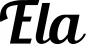 Preview: Ela - Schriftzug aus Eichenholz