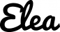 Preview: Elea - Schriftzug aus Eichenholz